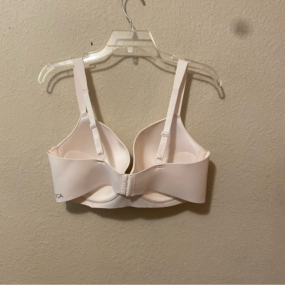 Nautica Intimates Ivory Cream Supportive Underwire Stripe Bra Plus Size 42d View 5